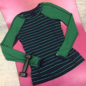 NWOT Lululemon Striped  Long Sleeve Top
